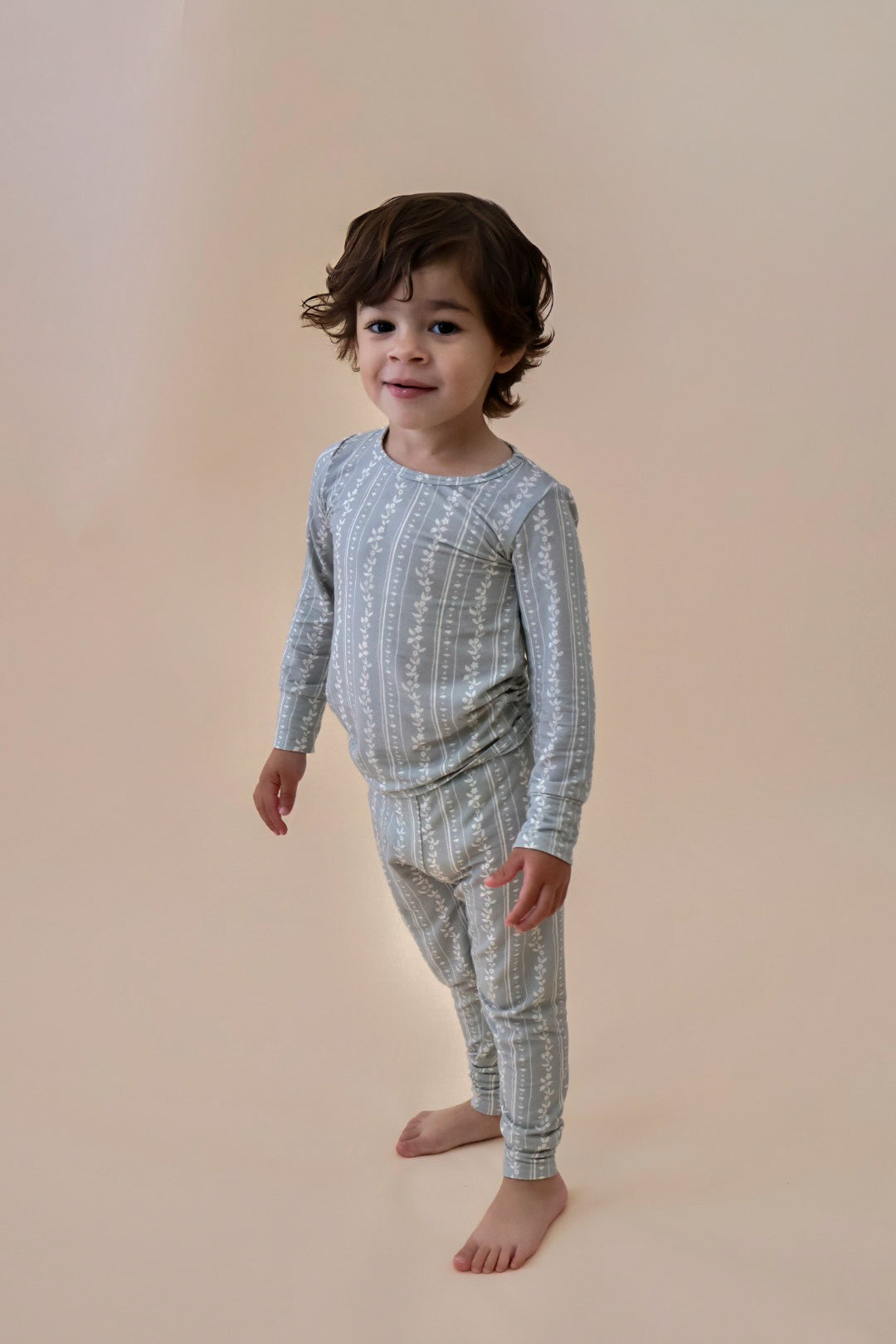 Toddler Bamboo PJ’s (Cottage Stripe)